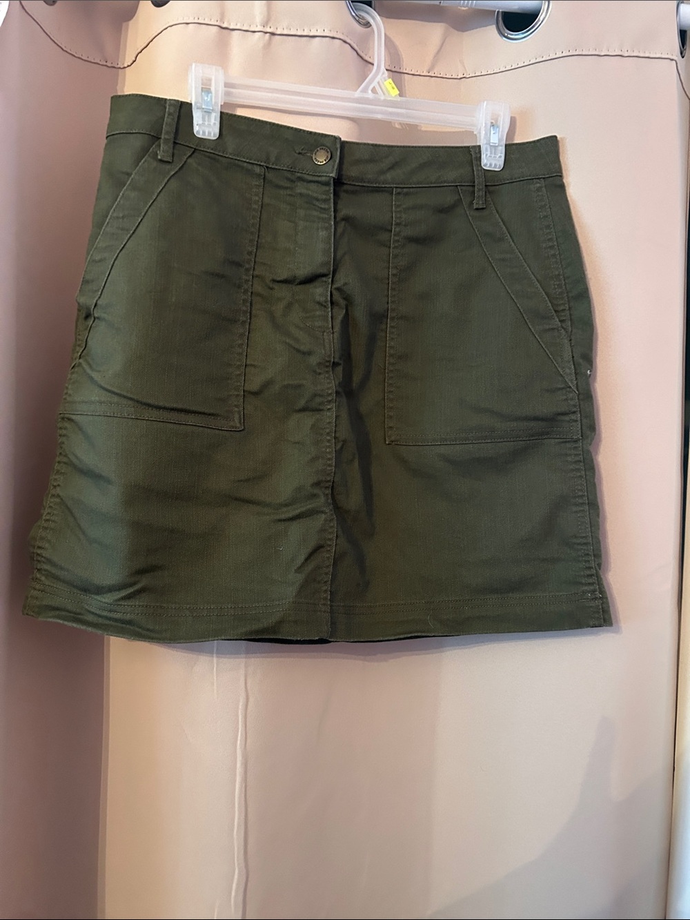 Joe Fresh Olive Green Mini Skirt